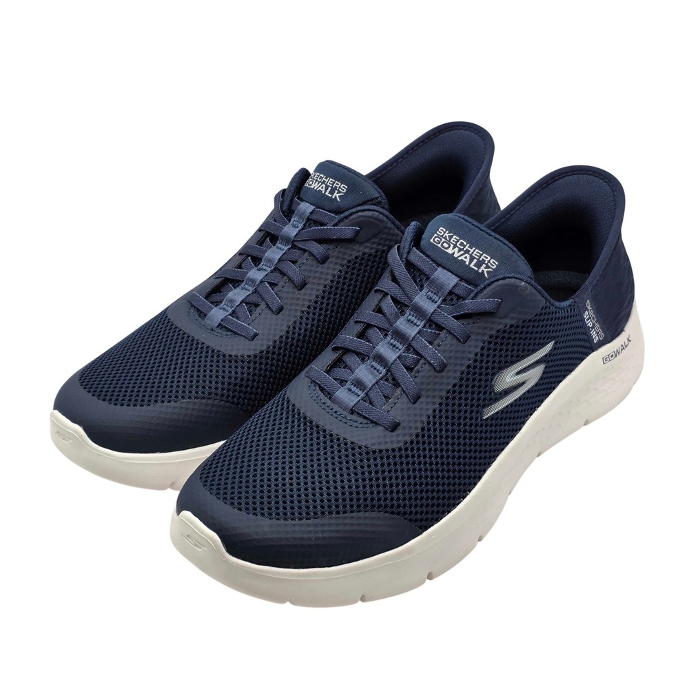 Skechers GOWALK Flex Slip-Ins Grand Entry Sneakers Womens Size 11 Navy White NEW
